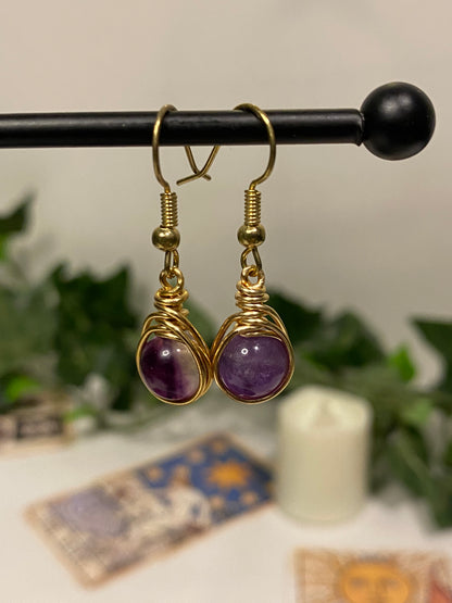 Gold Crystal Earrings