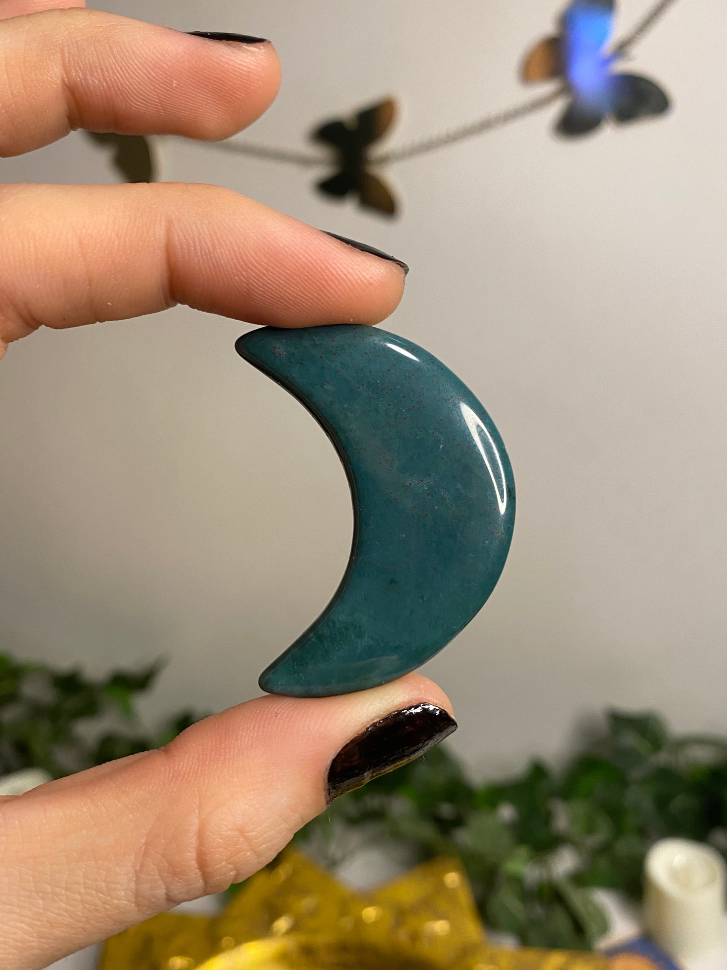 Moss Agate Moon (Small)