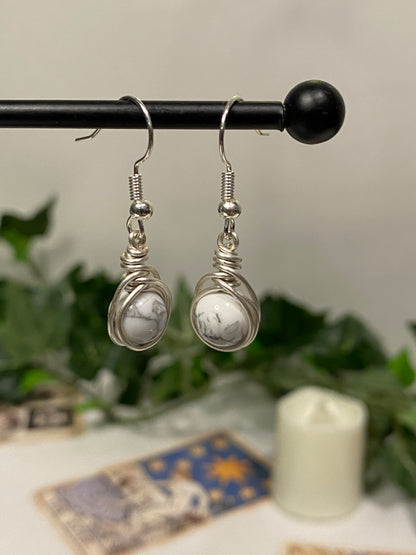 Silver Crystal Earrings