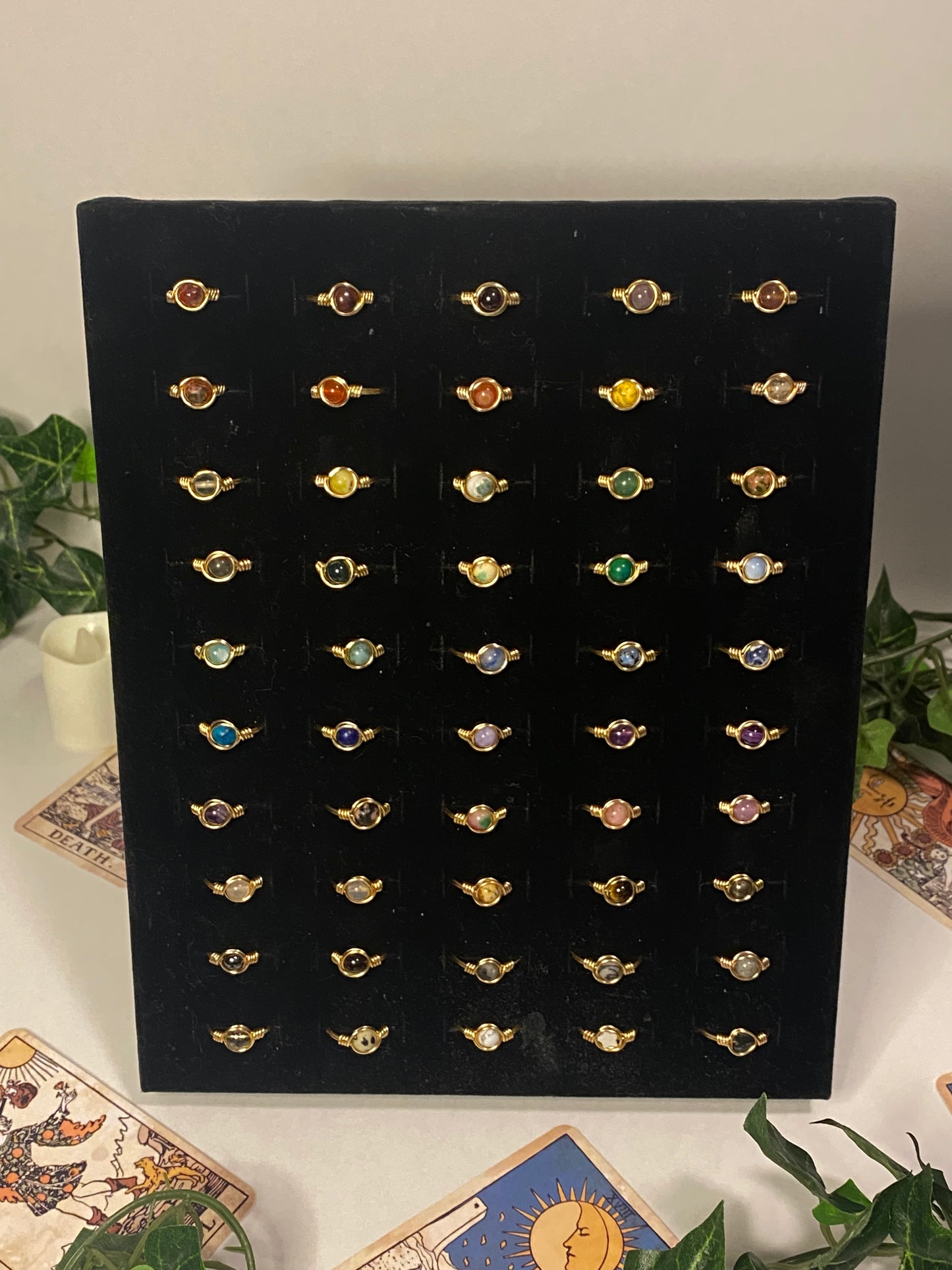 Gold Crystal Rings