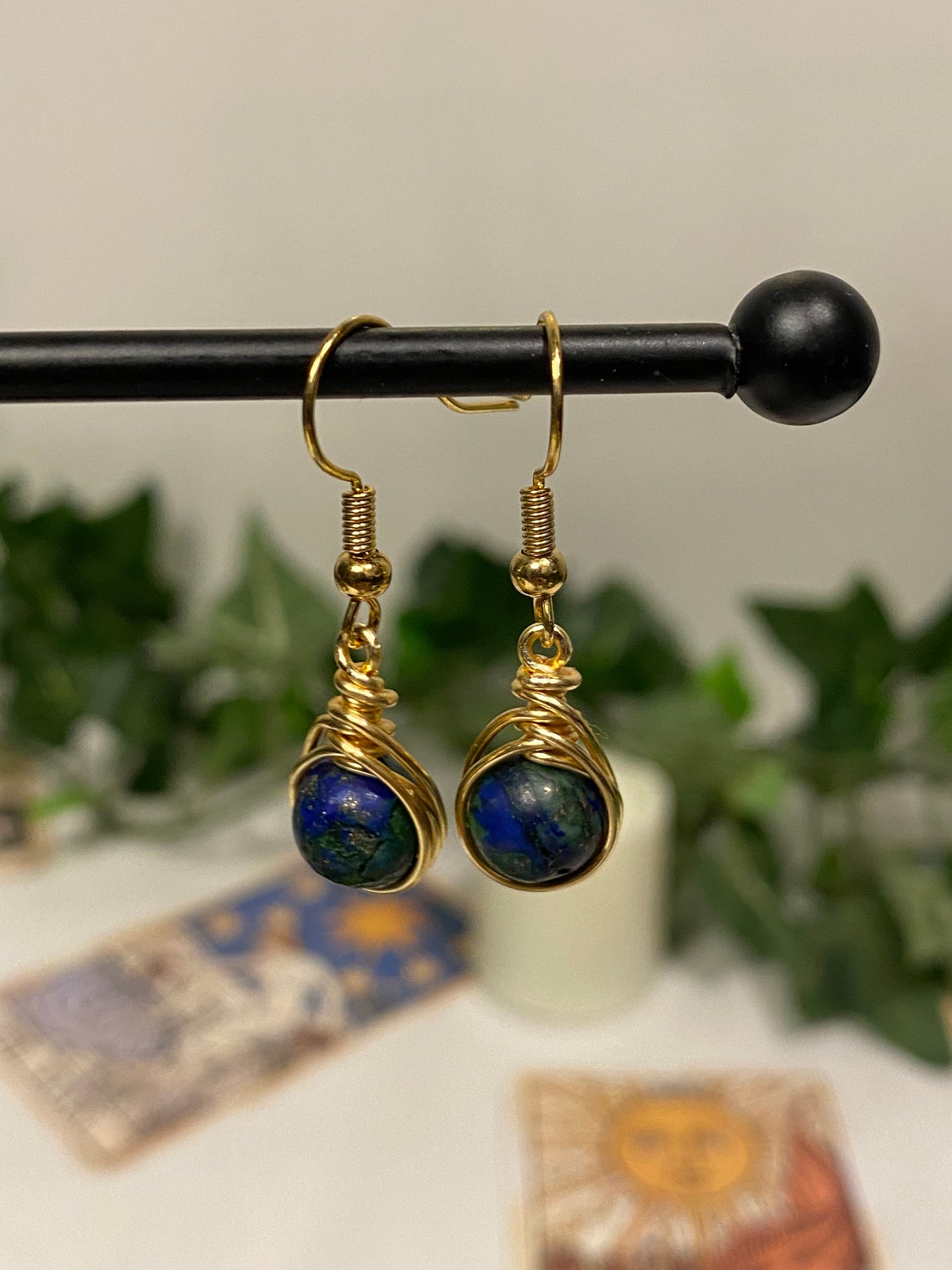 Gold Crystal Earrings