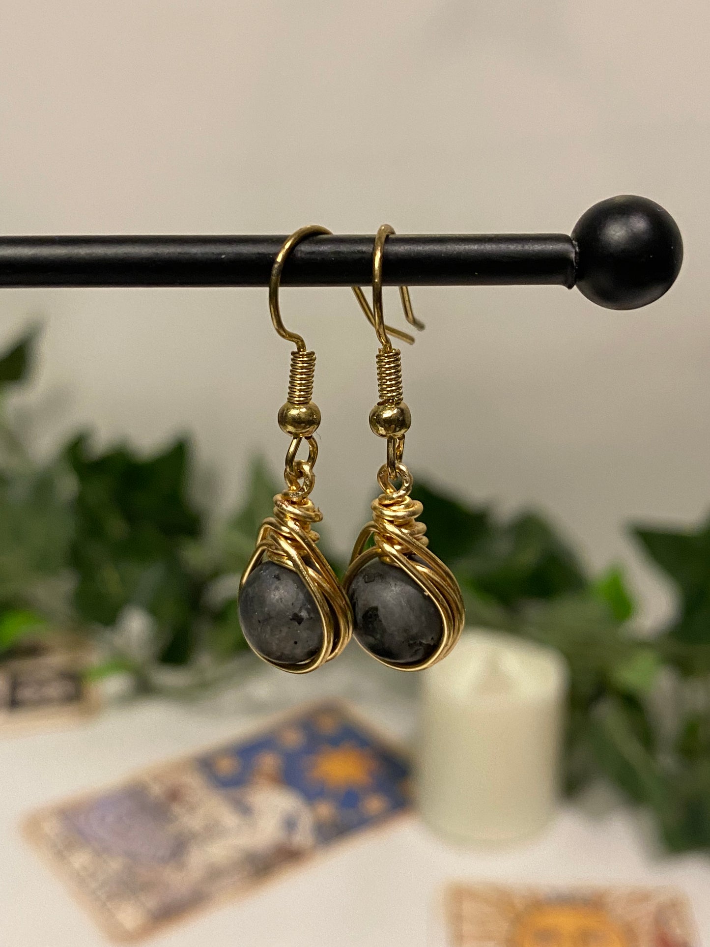 Gold Crystal Earrings