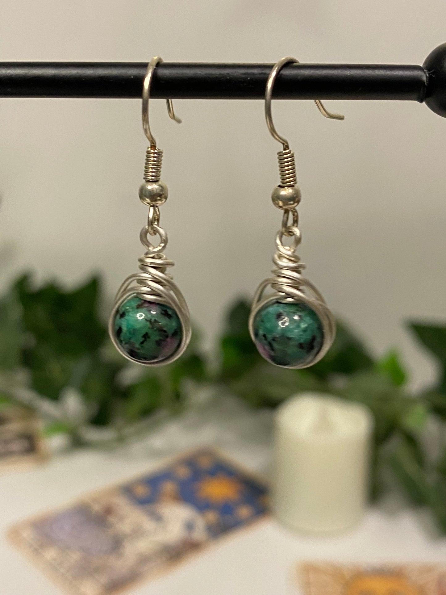 Silver Crystal Earrings