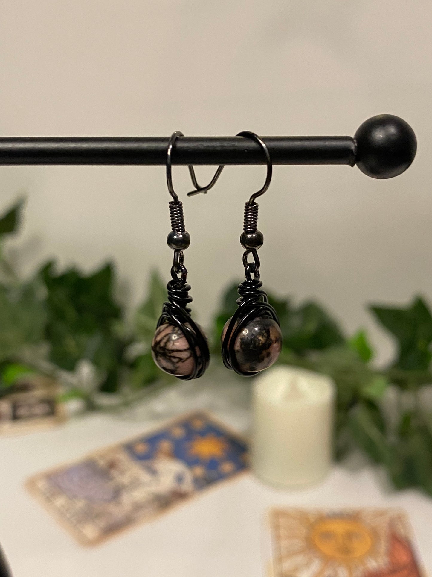 Black Crystal Earrings