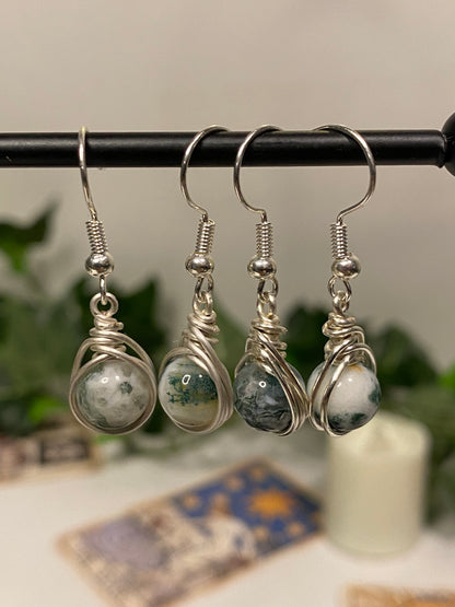 Silver Crystal Earrings