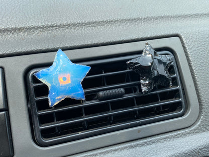 Star & Moon Crystal Car Vent Clips